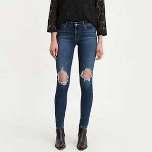 LEVI’S 711 Mid-Rise Skinny Jeans NWT 10/ 30 Blue